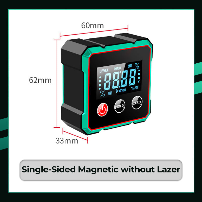 Magnetisk Digital Vinkelmåler med Elektronisk Laser