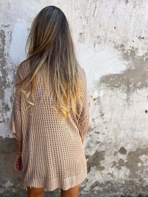 🔥Varmt salg 49% RABATT🔥Hullstrikket topp med V-utringning🍀