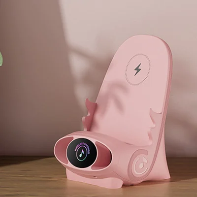 đ„PĂ„ salg 50%đ„Mini Chair trĂ„dlĂžs hurtiglader multifunksjonell telefonholder