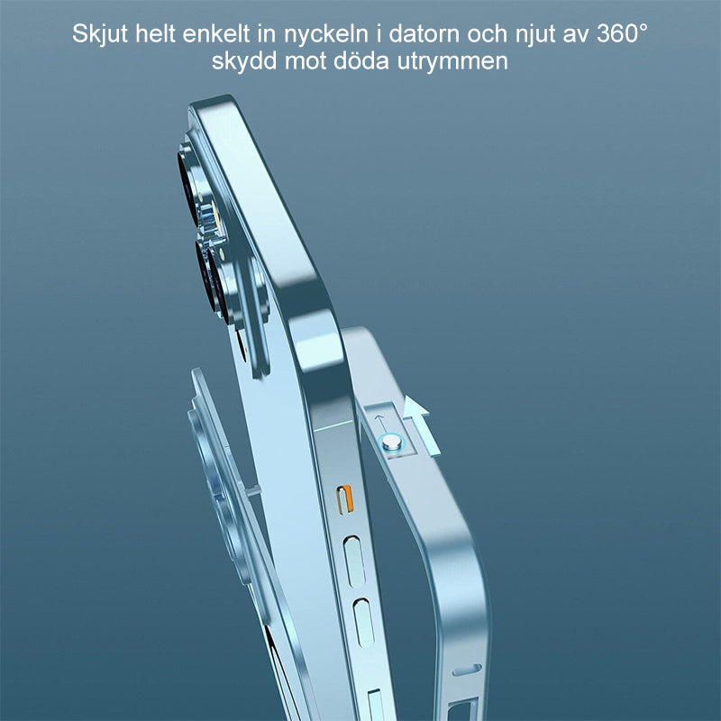Magnetisk ladede aluminium metallstøtfanger matt deksel til iPhone