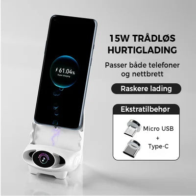 đ„PĂ„ salg 50%đ„Mini Chair trĂ„dlĂžs hurtiglader multifunksjonell telefonholder