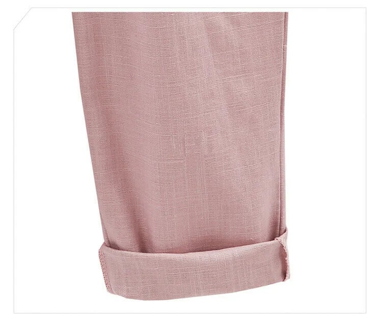 Plus Size ensfargede, elastiske shorts i løs størrelse