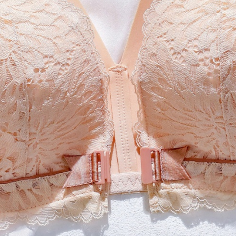 🏆Kjøp 2 FÅ 20% RABATT🔥Bh med frontspenne og blonder med løft og anti-sagging design