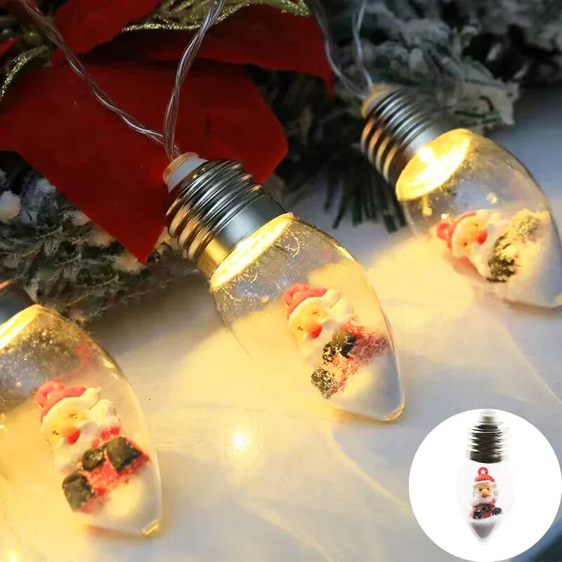 🎄Juleledede ønskekule-lyskastere med dekorasjoner