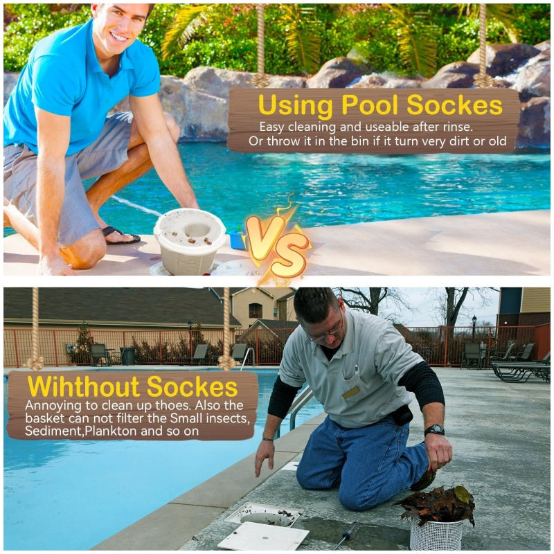 🌊SOMMERENS HETESTE SALG🌊 Pool Skimmer Socks for ren skimmerkurv