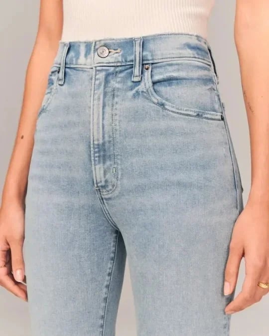 💥Varmt salg 49% rabatt🔥Jeans med ultrahøyt snitt og stretch