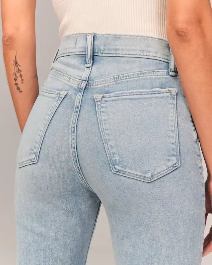💥Varmt salg 49% rabatt🔥Jeans med ultrahøyt snitt og stretch