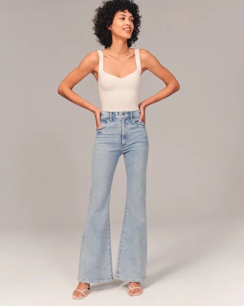 💥Varmt salg 49% rabatt🔥Jeans med ultrahøyt snitt og stretch