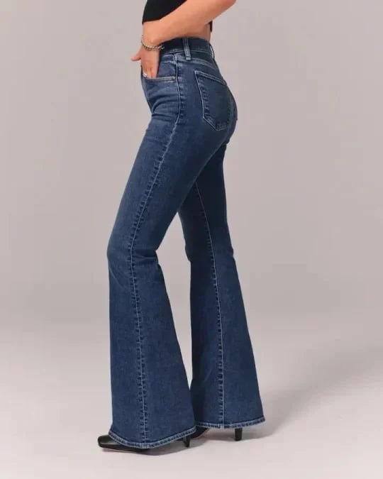 💥Varmt salg 49% rabatt🔥Jeans med ultrahøyt snitt og stretch