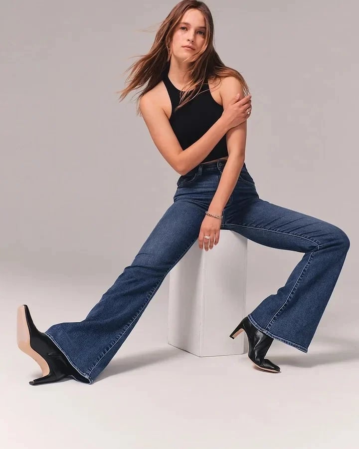 💥Varmt salg 49% rabatt🔥Jeans med ultrahøyt snitt og stretch