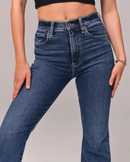 💥Varmt salg 49% rabatt🔥Jeans med ultrahøyt snitt og stretch