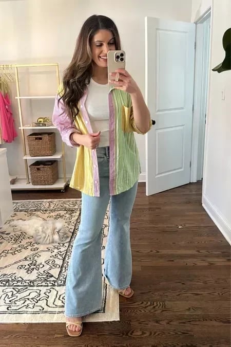 💥Varmt salg 49% rabatt🔥Jeans med ultrahøyt snitt og stretch