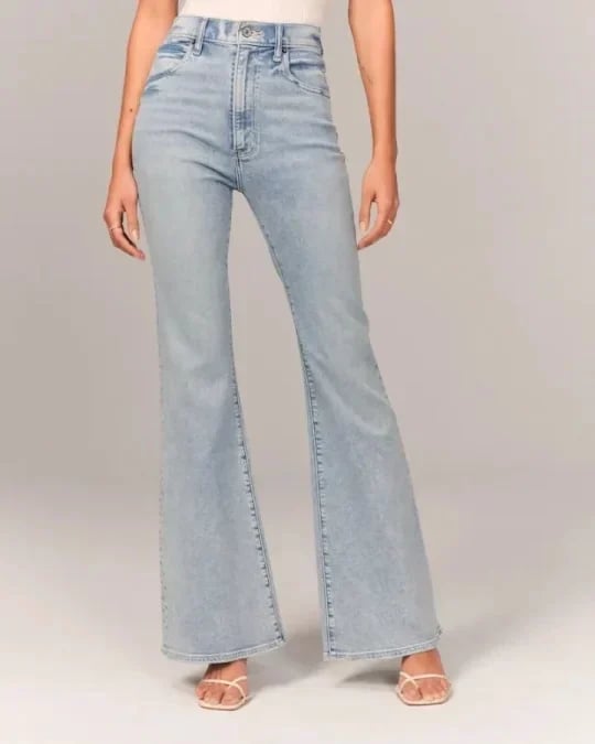 💥Varmt salg 49% rabatt🔥Jeans med ultrahøyt snitt og stretch