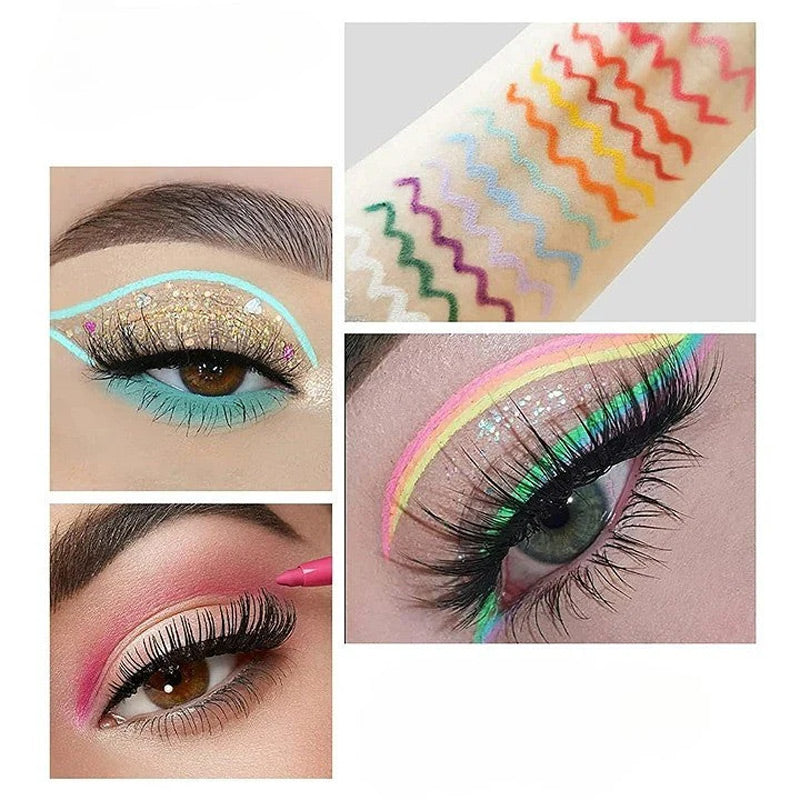 🥰 VARMT SALG 49% RABATT 🥰 Flerfarget vanntett eyelinerblyant med lang holdbarhet