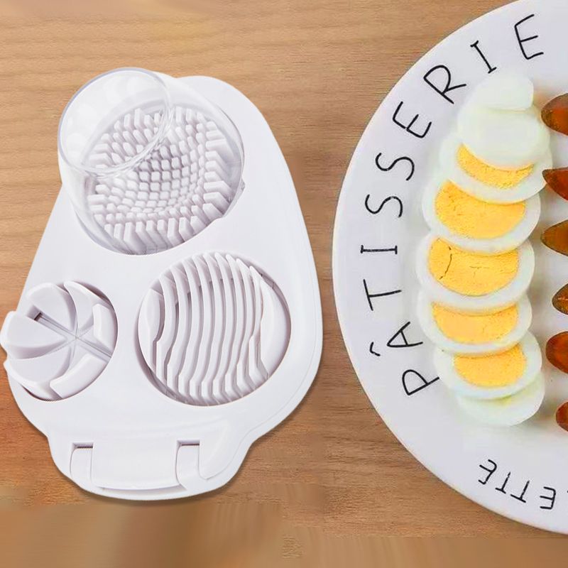 Multifunksjonell 3-i-1 eggeskjærer