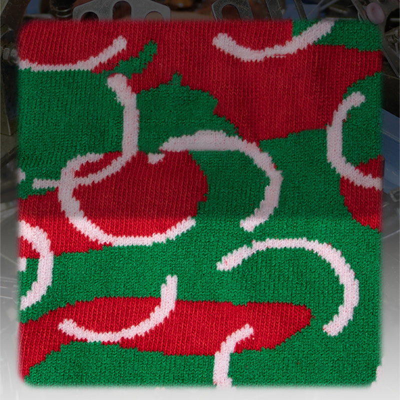 🎄Julekampanje 50% AVSLAG🎅✨3 par julekreative, uformelle, pustende hamburgersokker