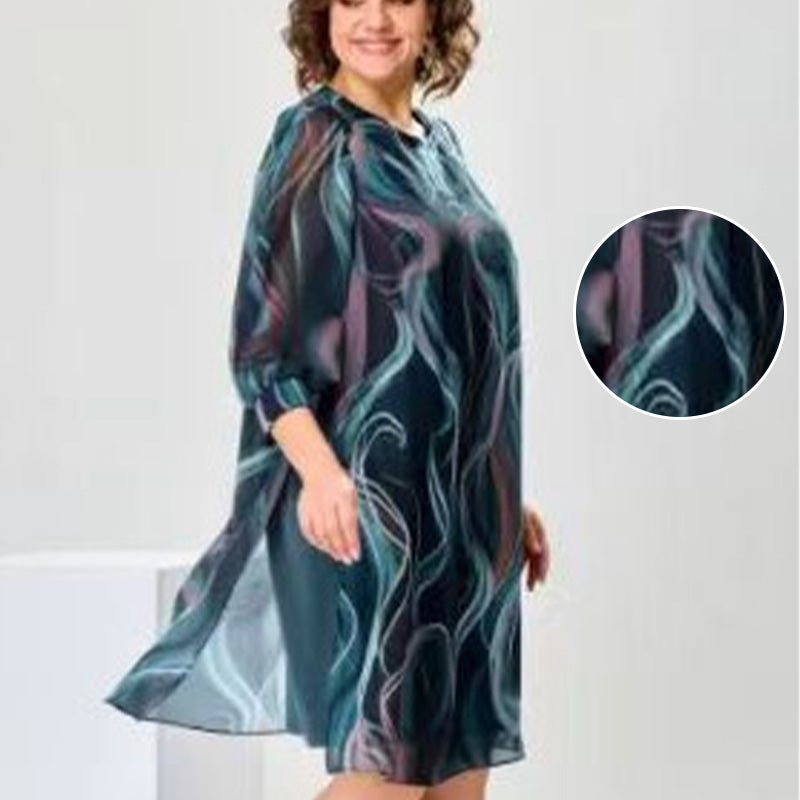 💖Begrenset salg 50% rabatt💖på damemote pustende løs kjole
