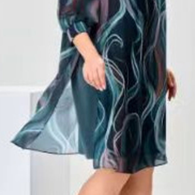💖Begrenset salg 50% rabatt💖på damemote pustende løs kjole