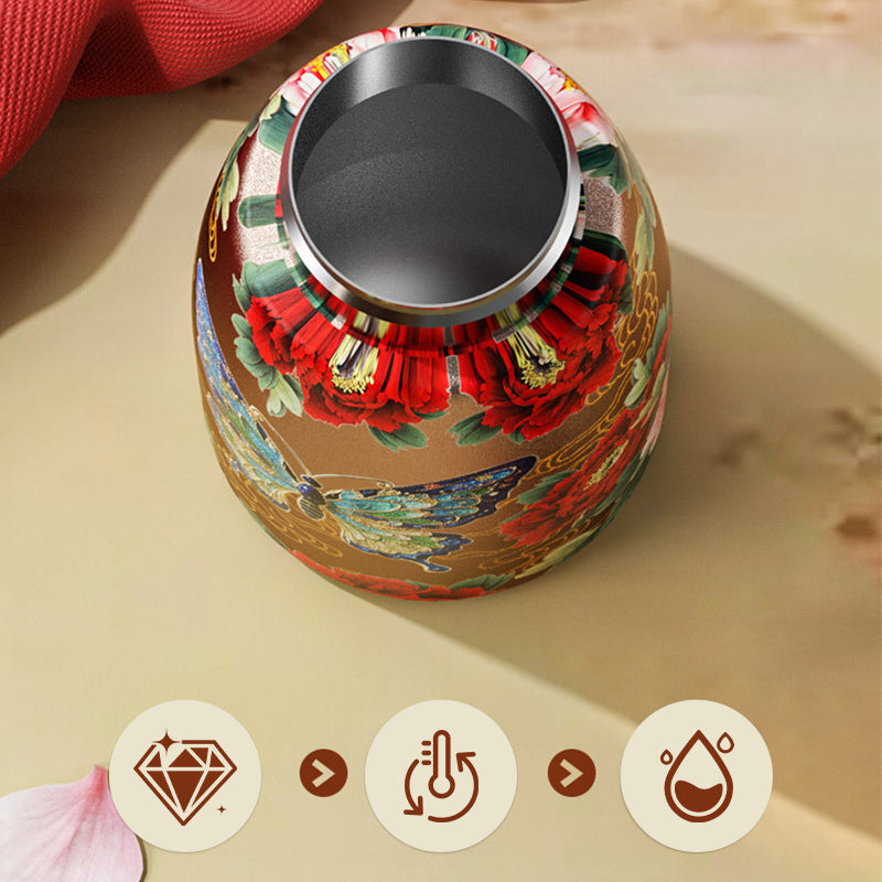 đ§Vintage Portabel Smart Isolerad Mugg