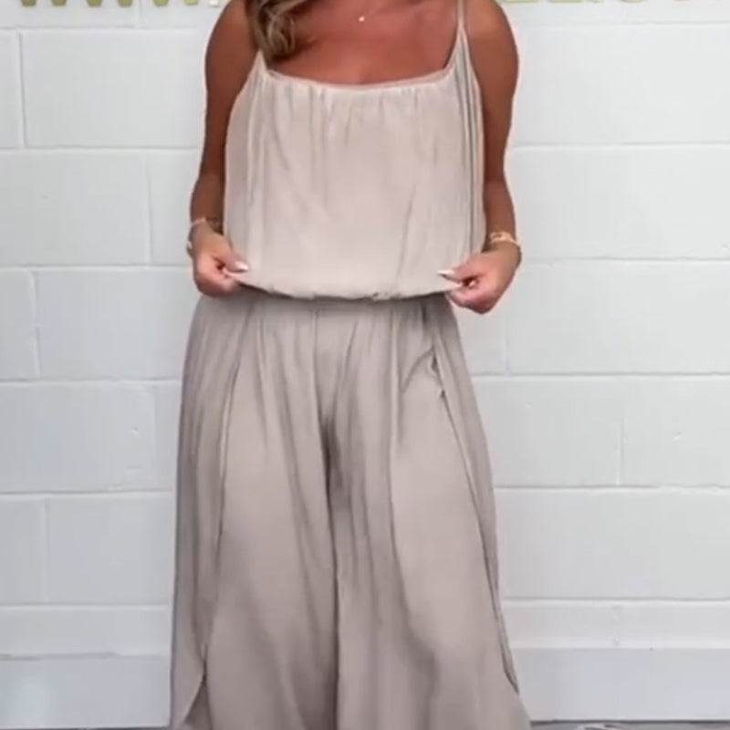 ❤️Avslappet, løs camisole-jumpsuit for kvinner