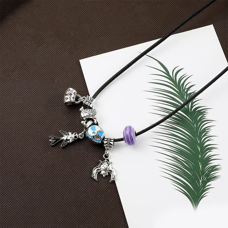 🎃👻 SISTE DAGS KAMPANJE - 50 % RABATT 💜🎁 Halloween DIY armbånd- og halskjedesett