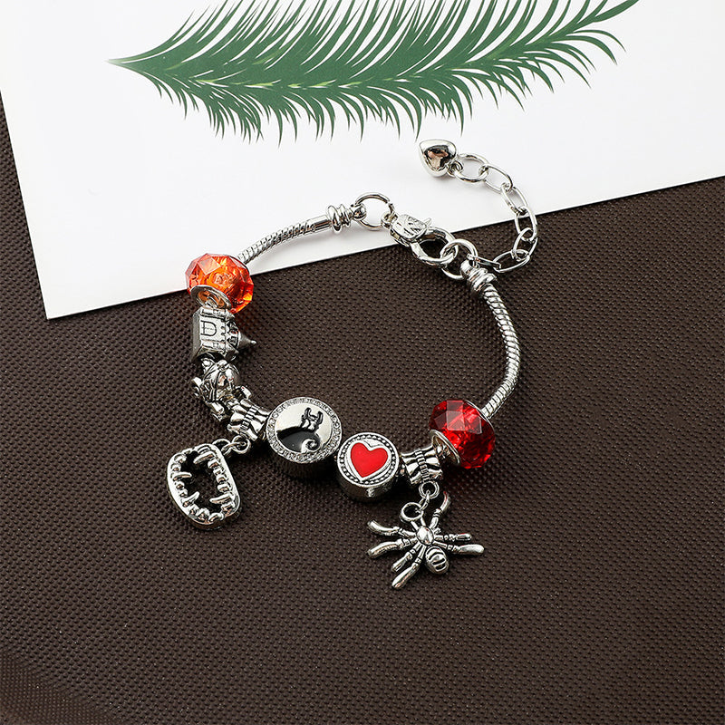 🎃👻 SISTE DAGS KAMPANJE - 50 % RABATT 💜🎁 Halloween DIY armbånd- og halskjedesett
