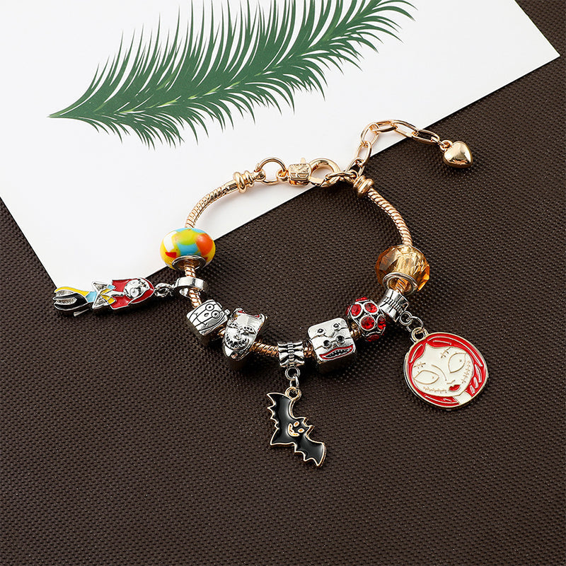 🎃👻 SISTE DAGS KAMPANJE - 50 % RABATT 💜🎁 Halloween DIY armbånd- og halskjedesett