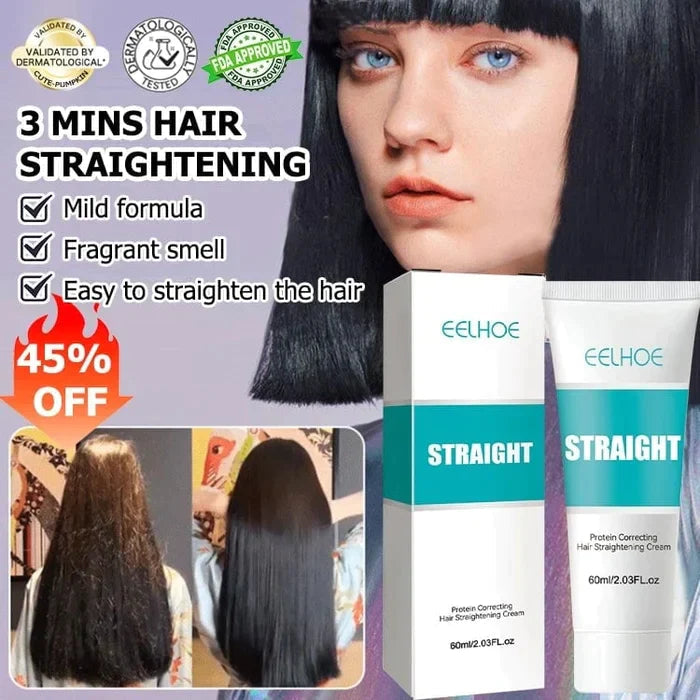 (Kjøp 2 og få 1 gratis)Silk og Keratin Behandling Håret Glattende Krem