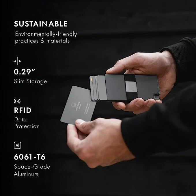 Plus Aluminium Kortholder Pung Til Mænd