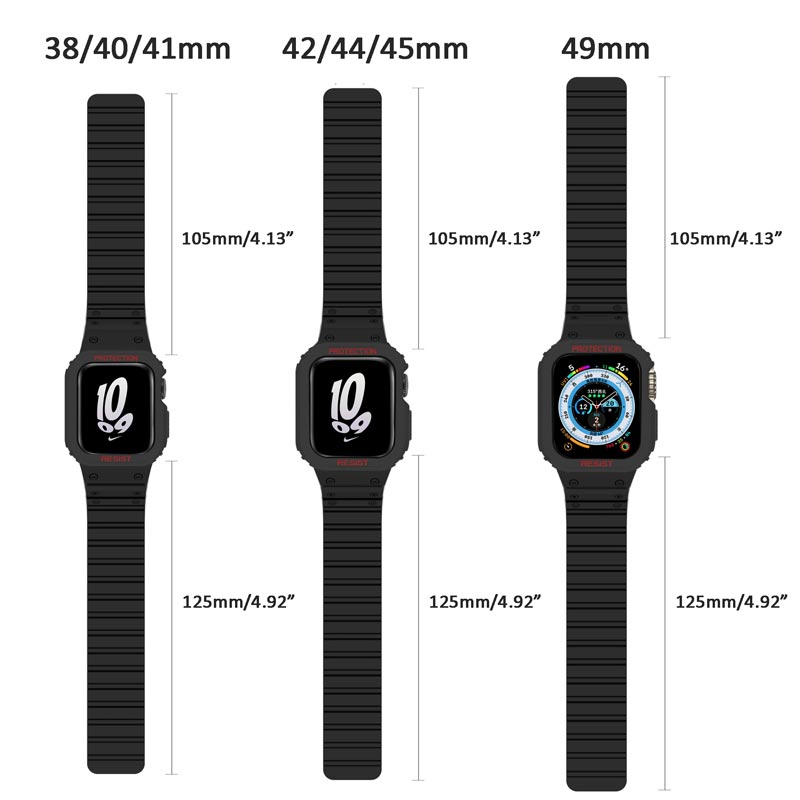 Silikonarmbånd med magnetisk lukking til Apple Watch