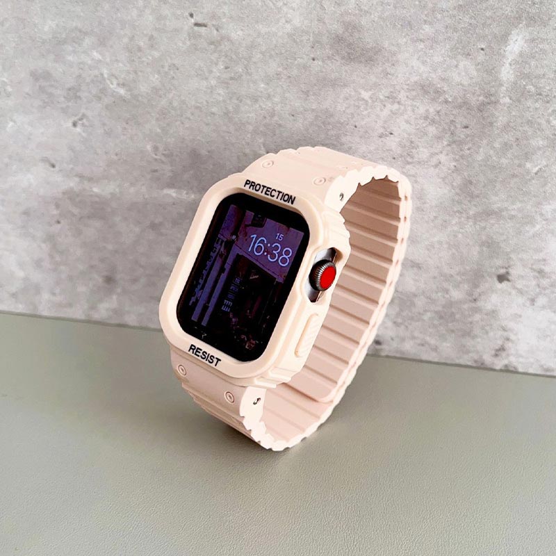 Silikonarmbånd med magnetisk lukking til Apple Watch