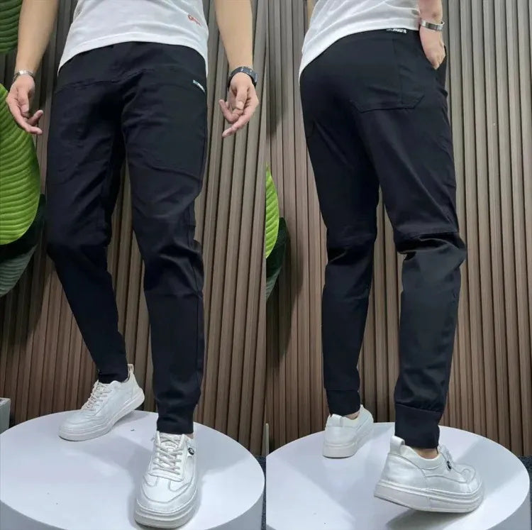 High Stretch Skinny Cargo-bukser med flere lommer for mennđ