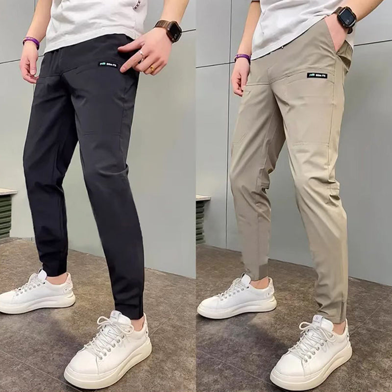 High Stretch Skinny Cargo-bukser med flere lommer for mennđ