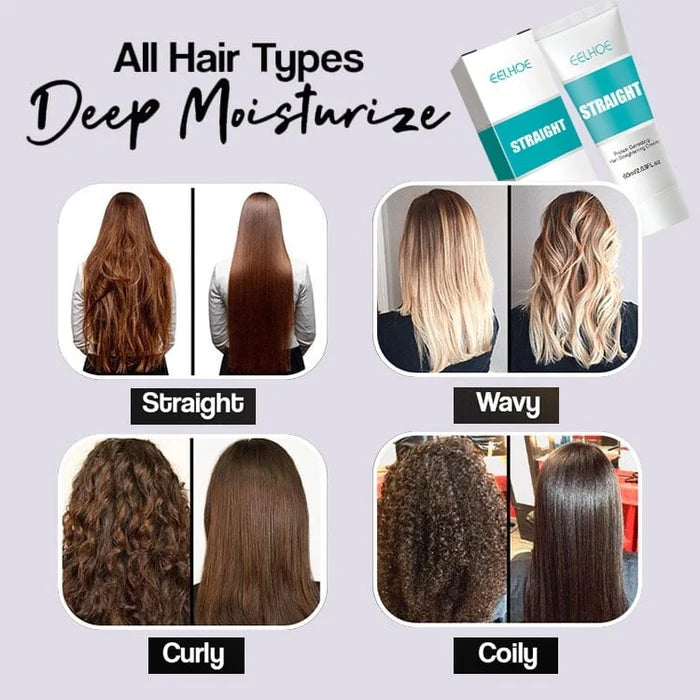 (Kjøp 2 og få 1 gratis)Silk og Keratin Behandling Håret Glattende Krem
