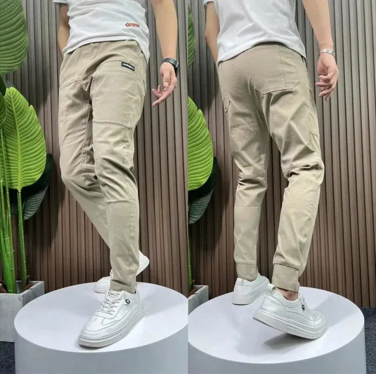 High Stretch Skinny Cargo-bukser med flere lommer for mennđ