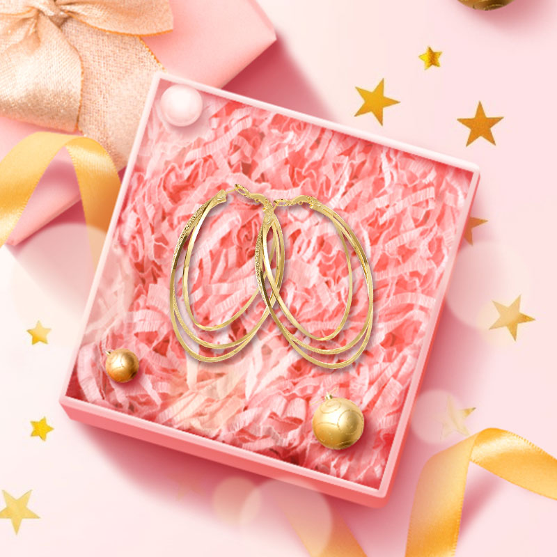 ✨Triple Hoop Diamond øreringer( 50%avslag)