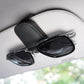 Magnetisk solbrilleholder i lær for bil