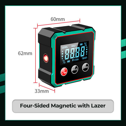 Magnetisk Digital Vinkelmåler med Elektronisk Laser
