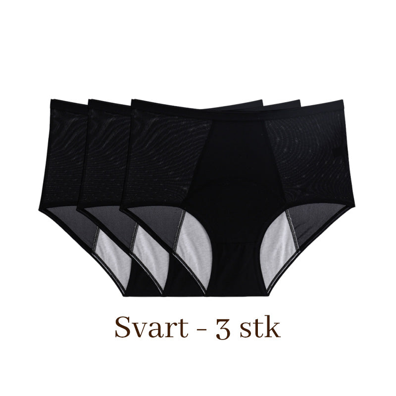 Siste dag med 50 % rabatt - Vaskbare Lekkasjesikre Truser i Store Størrelse for Kvinner L-5XL