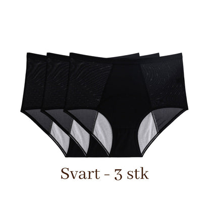 Siste dag med 50 % rabatt - Vaskbare Lekkasjesikre Truser i Store Størrelse for Kvinner L-5XL