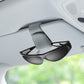 Magnetisk solbrilleholder i lær for bil