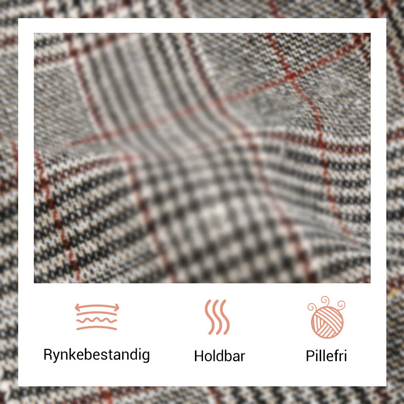 Casual rutete blazer med revers
