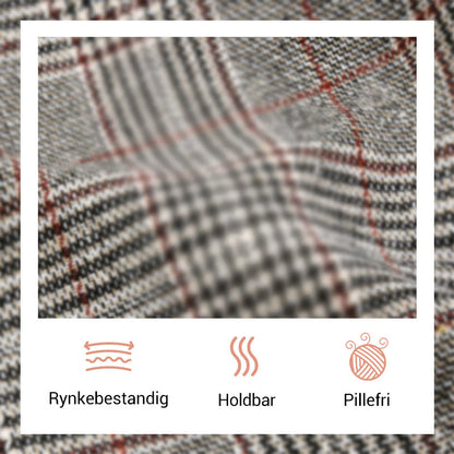 Casual rutete blazer med revers