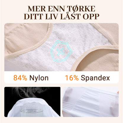 Siste dag med 50 % rabatt - Vaskbare Lekkasjesikre Truser i Store Størrelse for Kvinner L-5XL