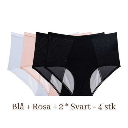Siste dag med 50 % rabatt - Vaskbare Lekkasjesikre Truser i Store Størrelse for Kvinner L-5XL