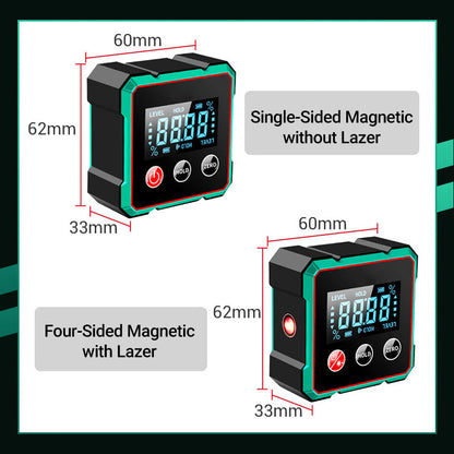 Magnetisk Digital Vinkelmåler med Elektronisk Laser