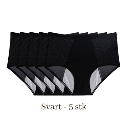 Siste dag med 50 % rabatt - Vaskbare Lekkasjesikre Truser i Store Størrelse for Kvinner L-5XL