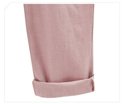 Plus Size ensfargede, elastiske shorts i løs størrelse