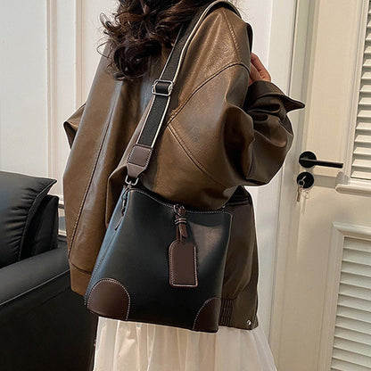 Niche Luxury Bucket Bag med eksklusiv struktur for kvinner