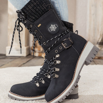 🎁 Hett salg — 50 % RABATT! 🔥 Vanntette knelange snøstøvler for damer 👢